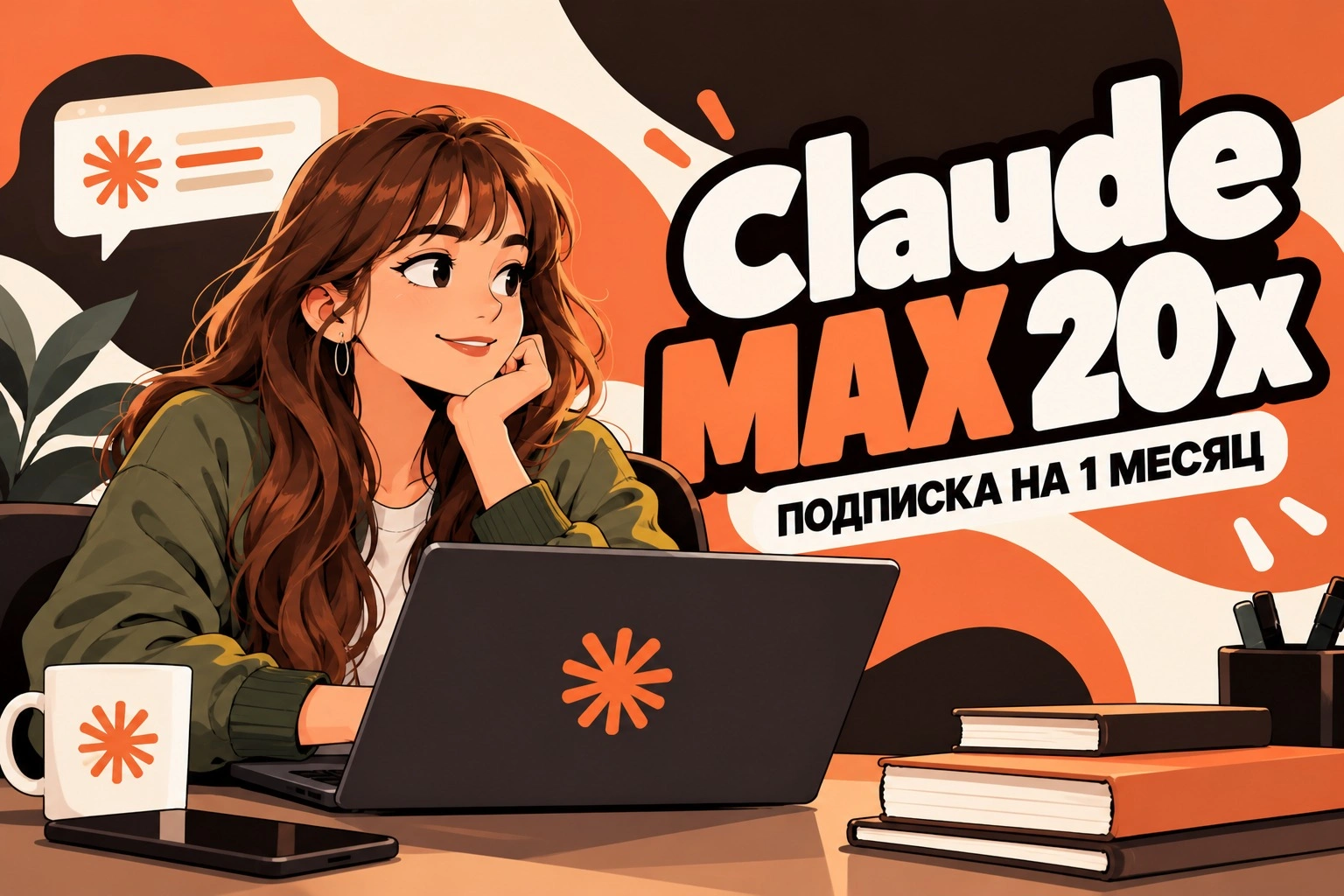 Claude Max 20x на 1 месяц, официальная подписка