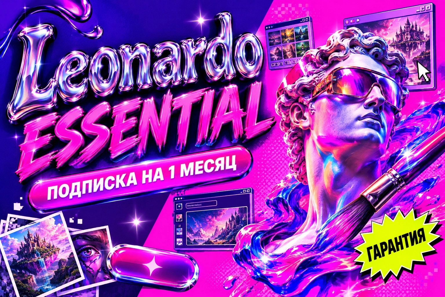Leonardo Essential на 1 месяц, официальная подписка