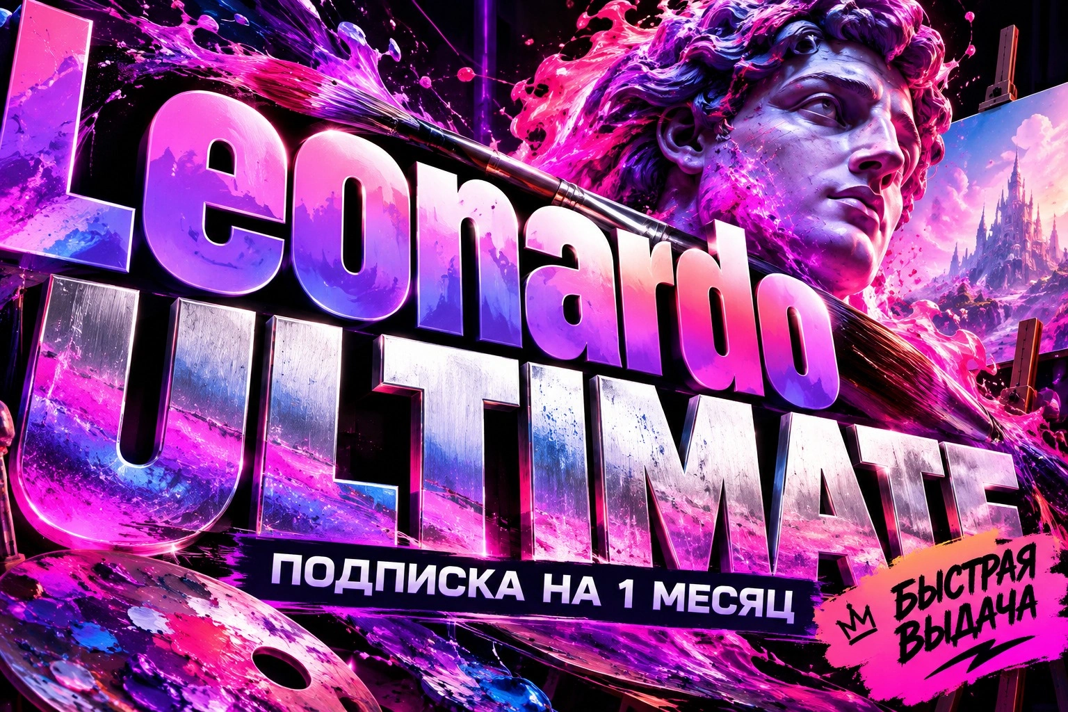 Leonardo Ultimate на 1 месяц, официальная подписка