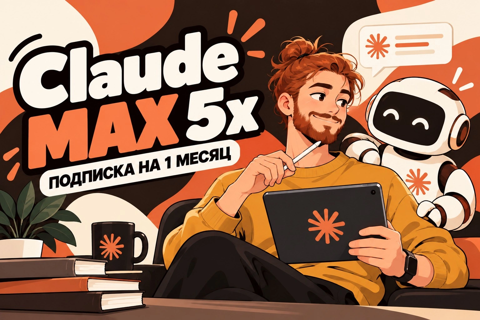 Claude Max 5x на 1 месяц, официальная подписка