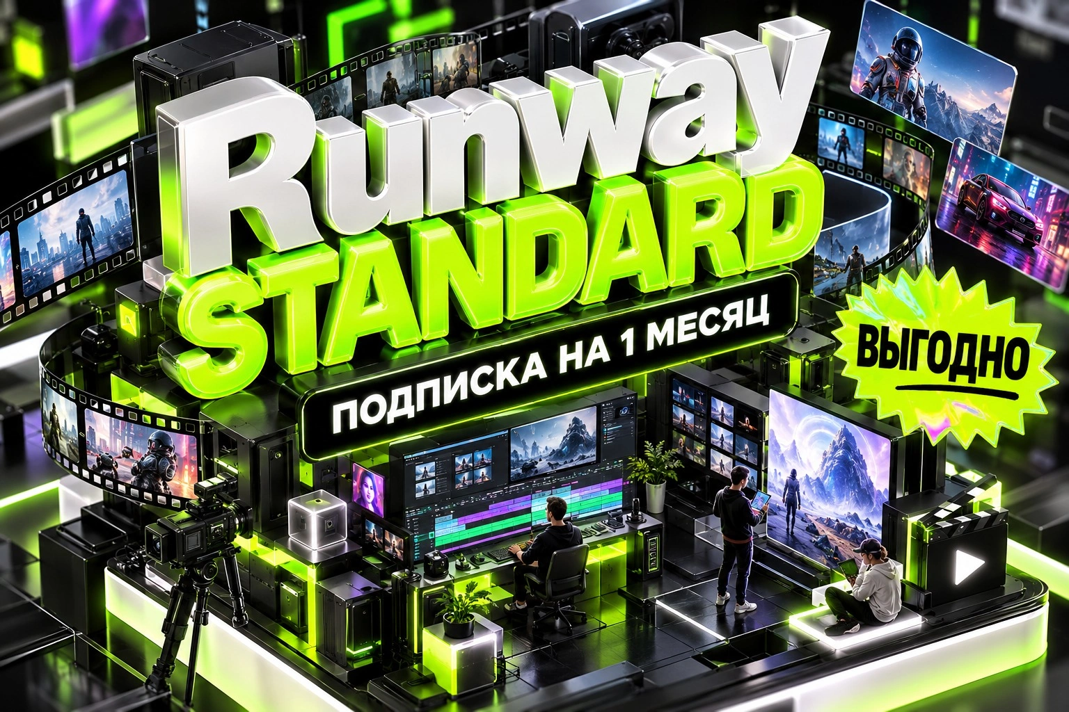 Runway Standard на 1 месяц, официальная подписка