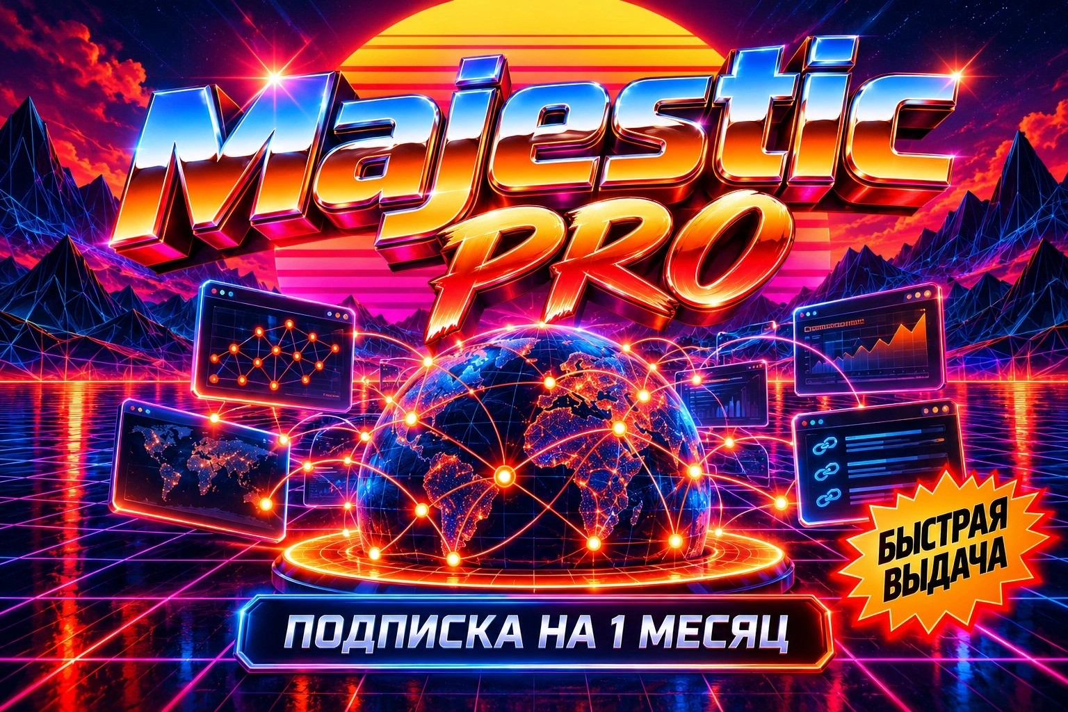 Majestic Pro на 1 месяц, официальная подписка