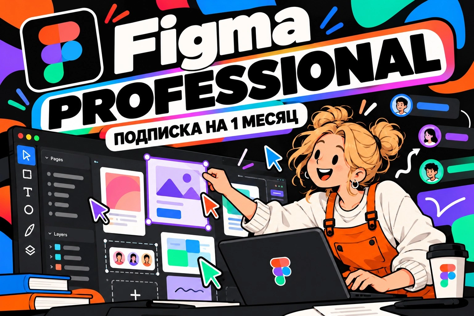 Figma Professional на 1 месяц, официальная подписка