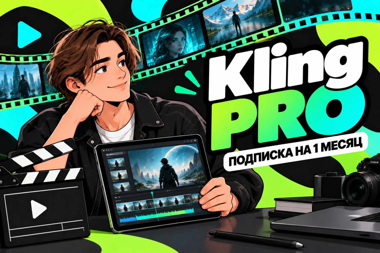 Kling Pro на 1 месяц, официальная подписка